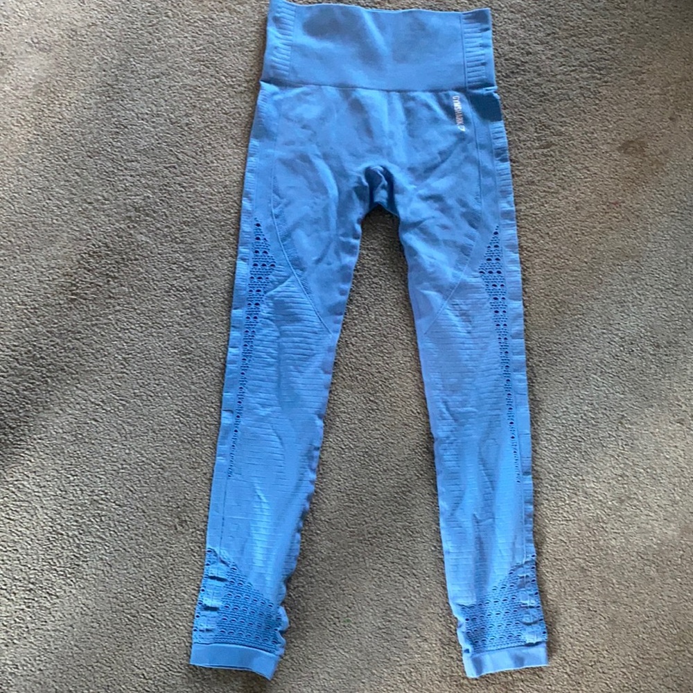 Sky blue gym shark seamless